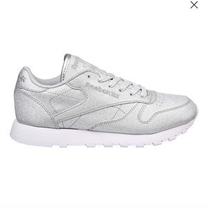 Reebok Classic leather sneaker diamond/silver
